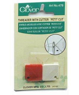 Clover Needle Threader with Cutter Petite 2pc