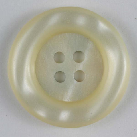 White Polyester Button