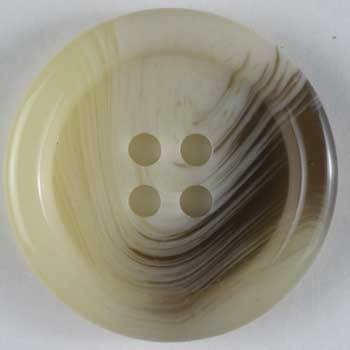 Beige Polyester Button