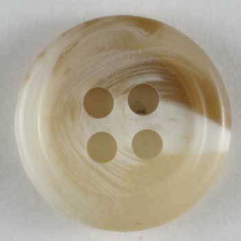 Beige Polyester Button