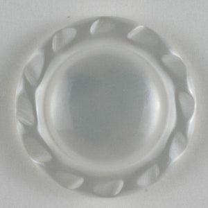 White Polyester Button