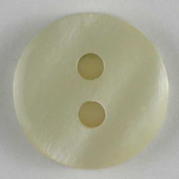 White Polyester Button