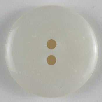 White Polyester Button