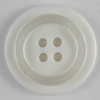 White Polyester Button