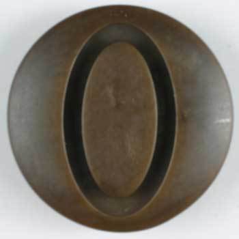 Brown Polyester Button