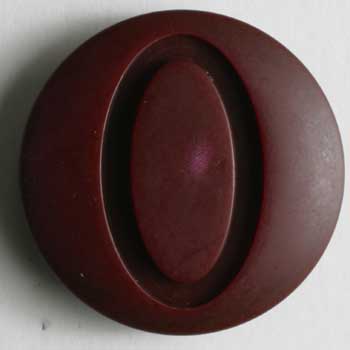 Wine Red Polyester Button