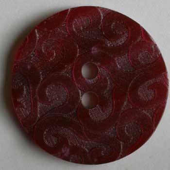 Wine Red Polyester Button