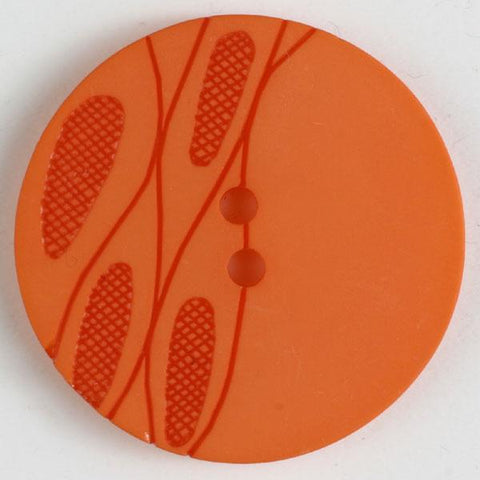 Orange Polyester Button