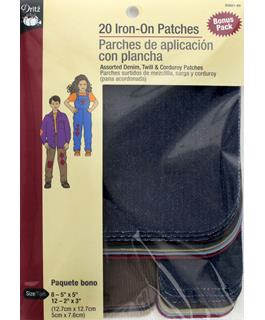 Dritz Patch Iron On Assorted 20pc