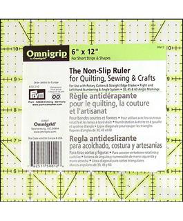 Omnigrip Ruler Non Slip Neon 6x12"