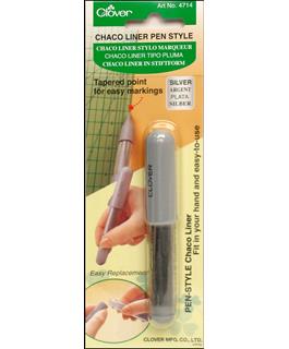 Clover Chaco Liner Pen Style Silver