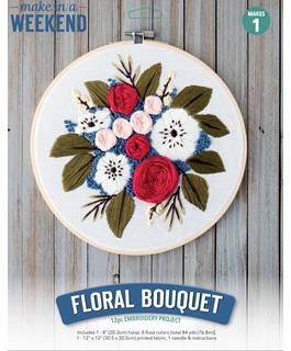 Floral Bouquet Embroidery Kit