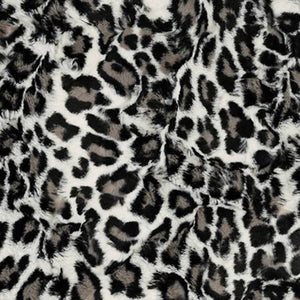 Cuddle Luxe Faux Fur Fabric Leopard Embossed