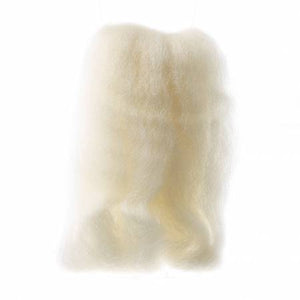 Wistyria Editions Wool Roving 12in Natural/White