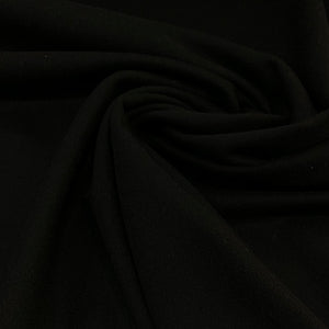 Wool Cashmere Coating Fabric - Black