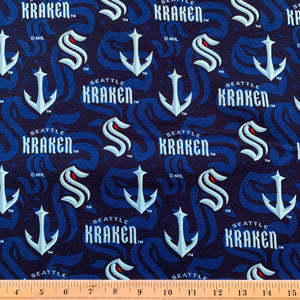 NHL Seattle Kraken Cotton Fabric