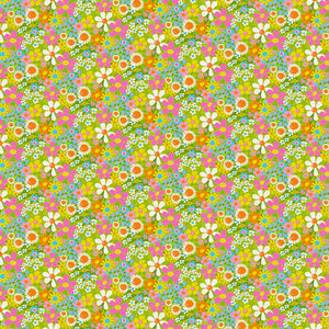 Sunshine Inn Rayon Fabric - Vintage Floral Multi 22727