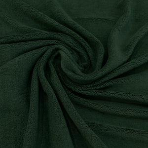 Luxury Jersey Velour Fabric - Forest Green