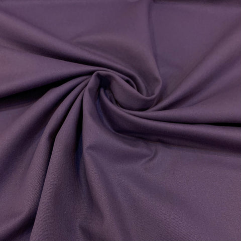 Bull Denim Cotton Fabric - Plum