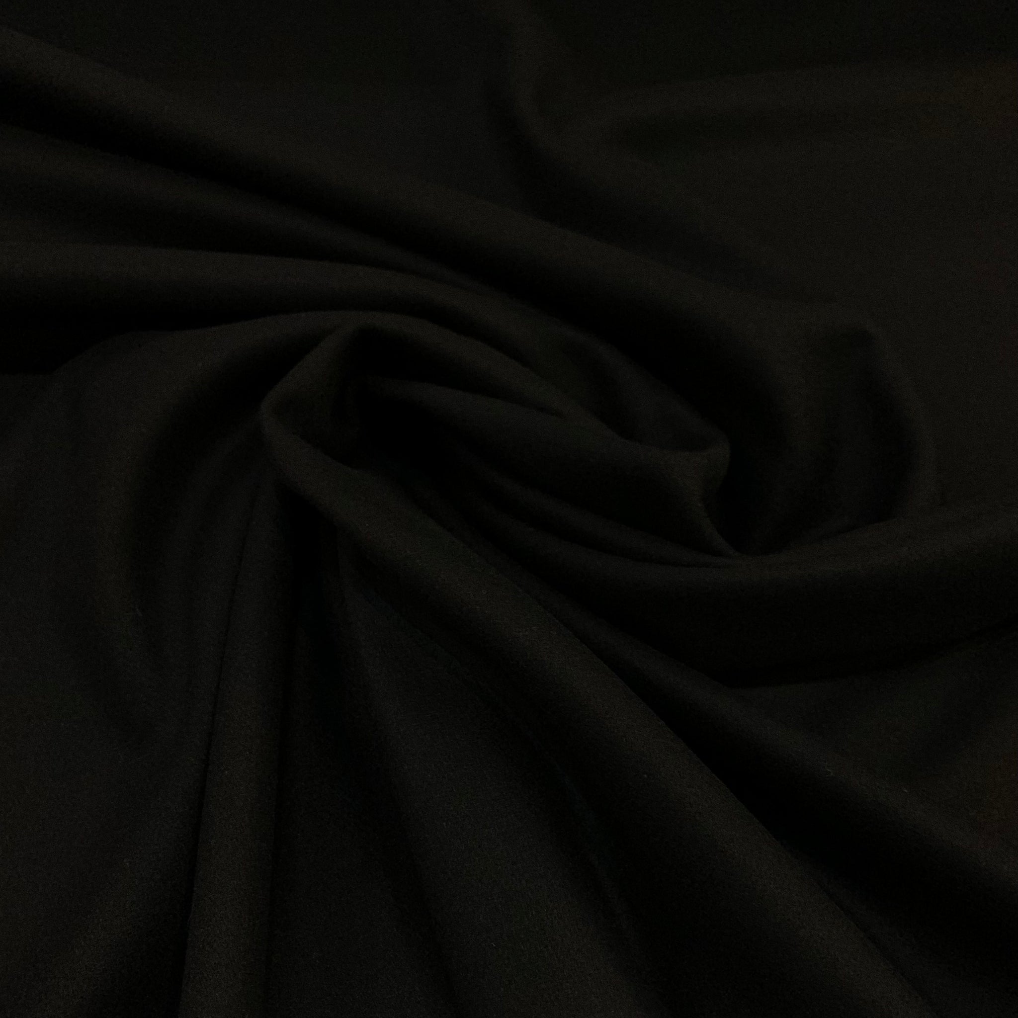 Wool Coating Fabric - Black
