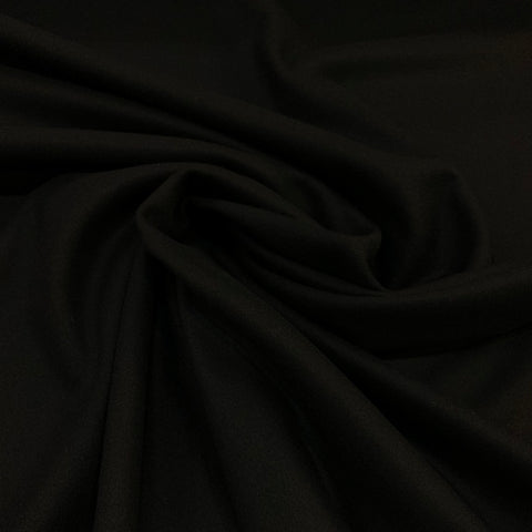 Wool Coating Fabric - Black