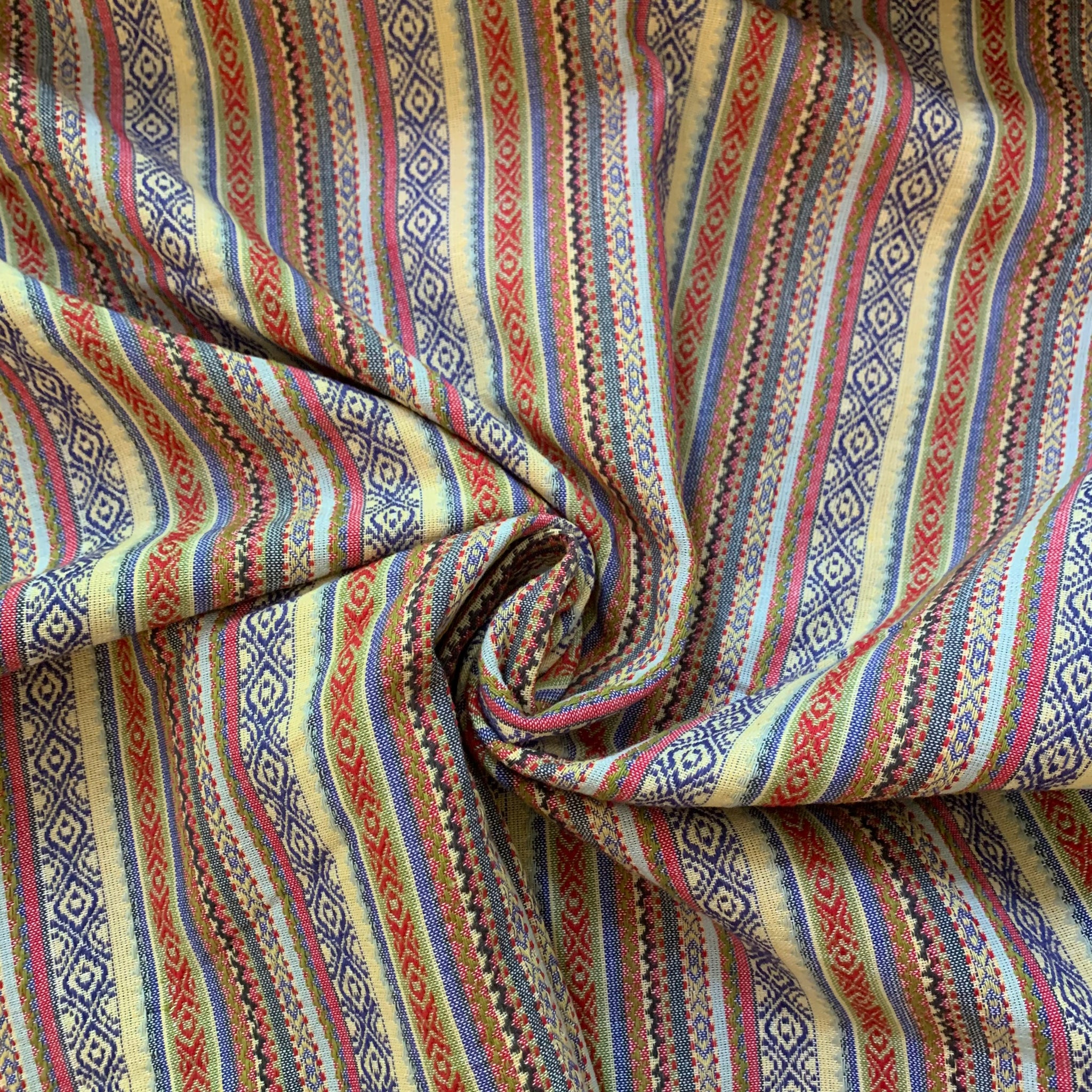 Nepalese Look Yarn Dyed Cotton Woven Fabric