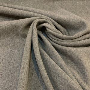 Wool Cashmere Coating Fabric - Heather Grey