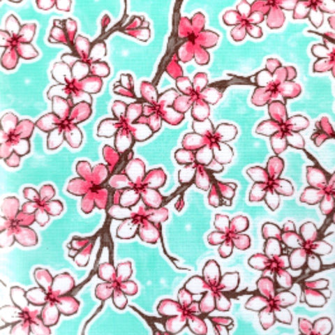 Fuji Oilcloth Fabric - Seafoam