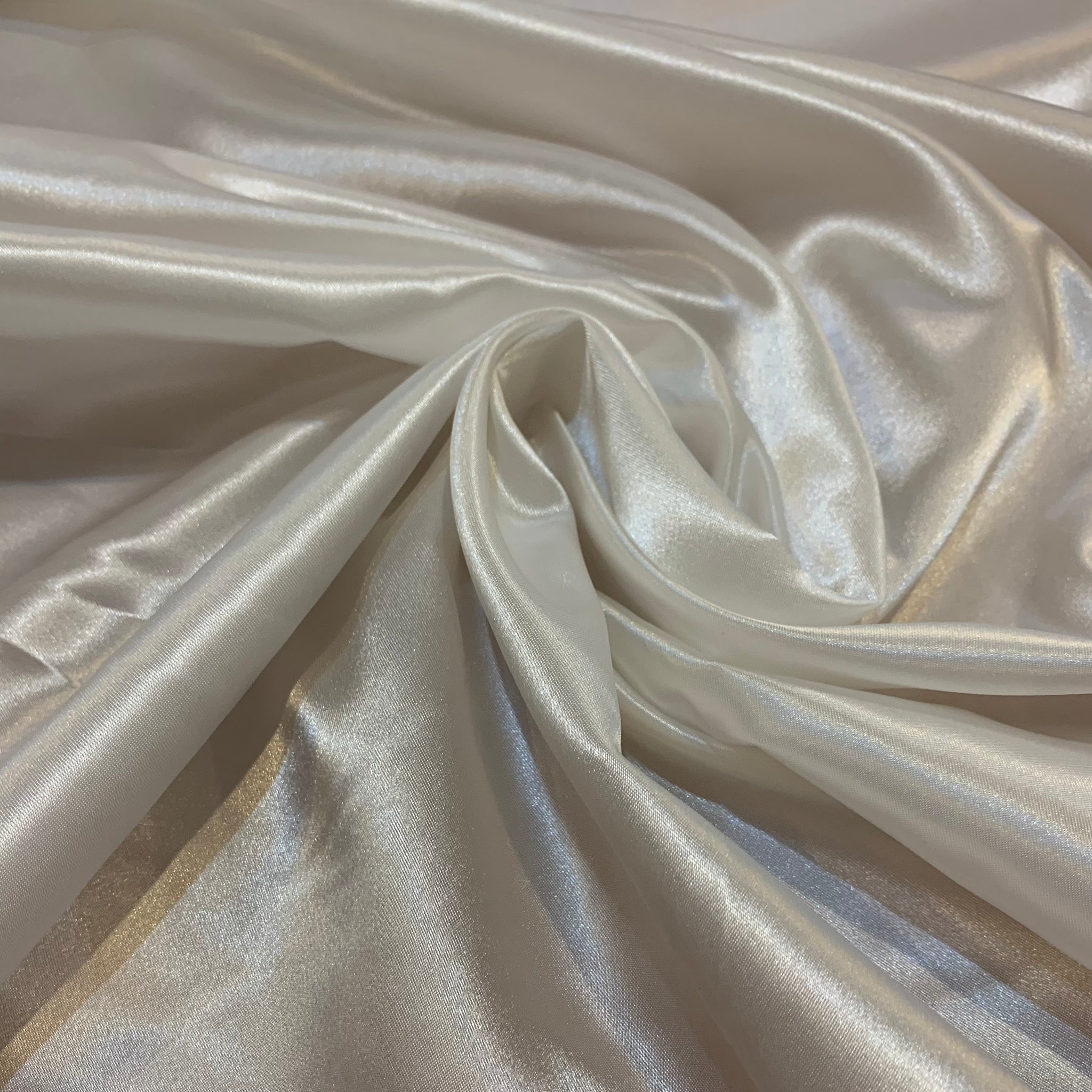 Satalure Polyester Satin - White