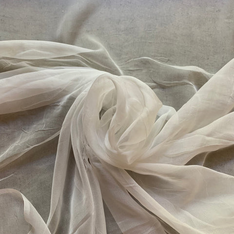 Silk Gauze - Natural White