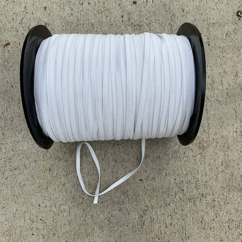 1/4" (5mm) Knit Elastic - White