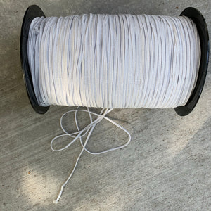 1/8" (3mm) Knit Elastic - White