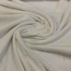 Cotton Terry Cloth Fabric - White – Stitches