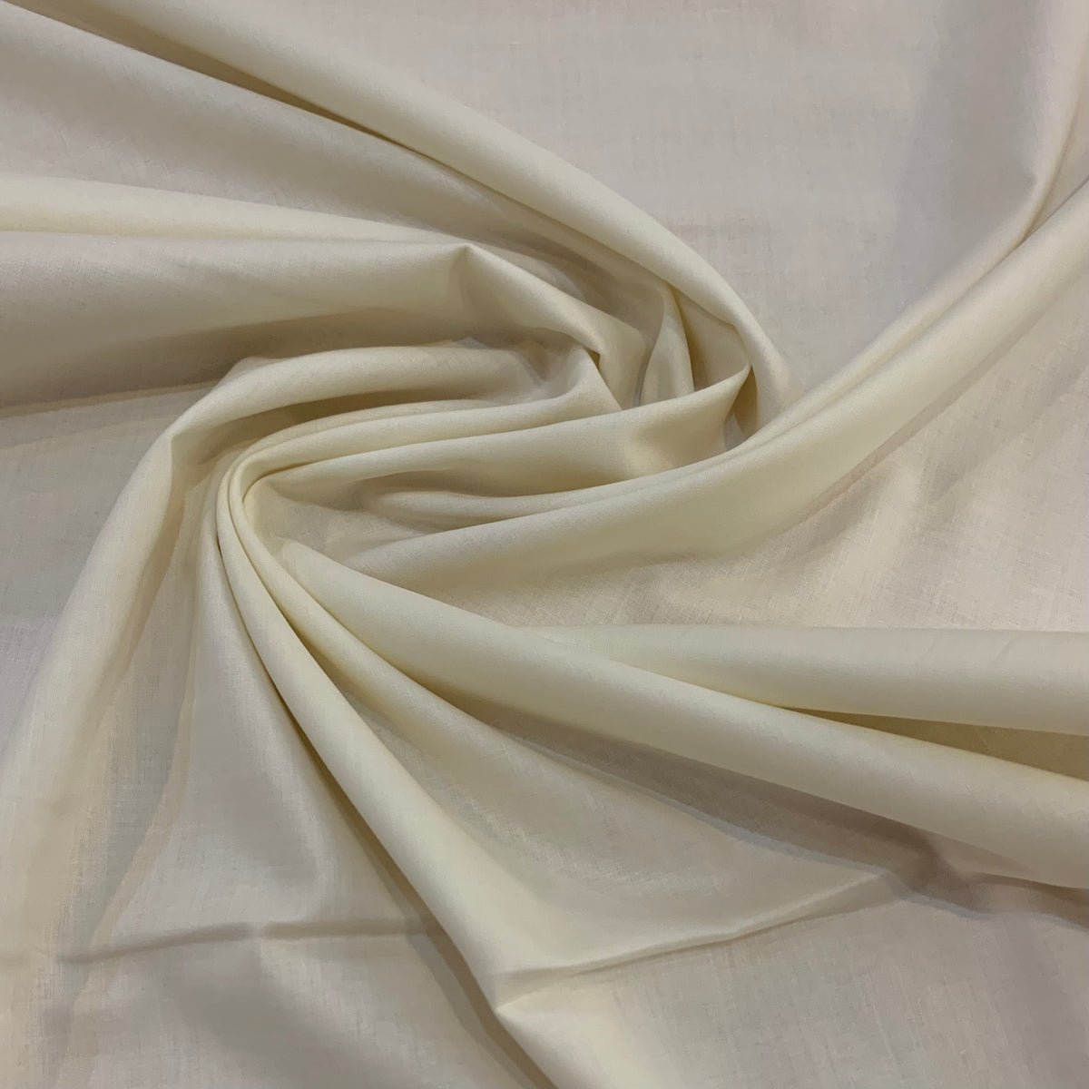 Cream Cotton Lawn Fabric Stitches