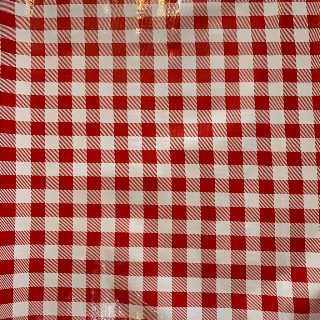 Gingham . Large Blue Oilcloth Fabric – Oilcloth By The Yard