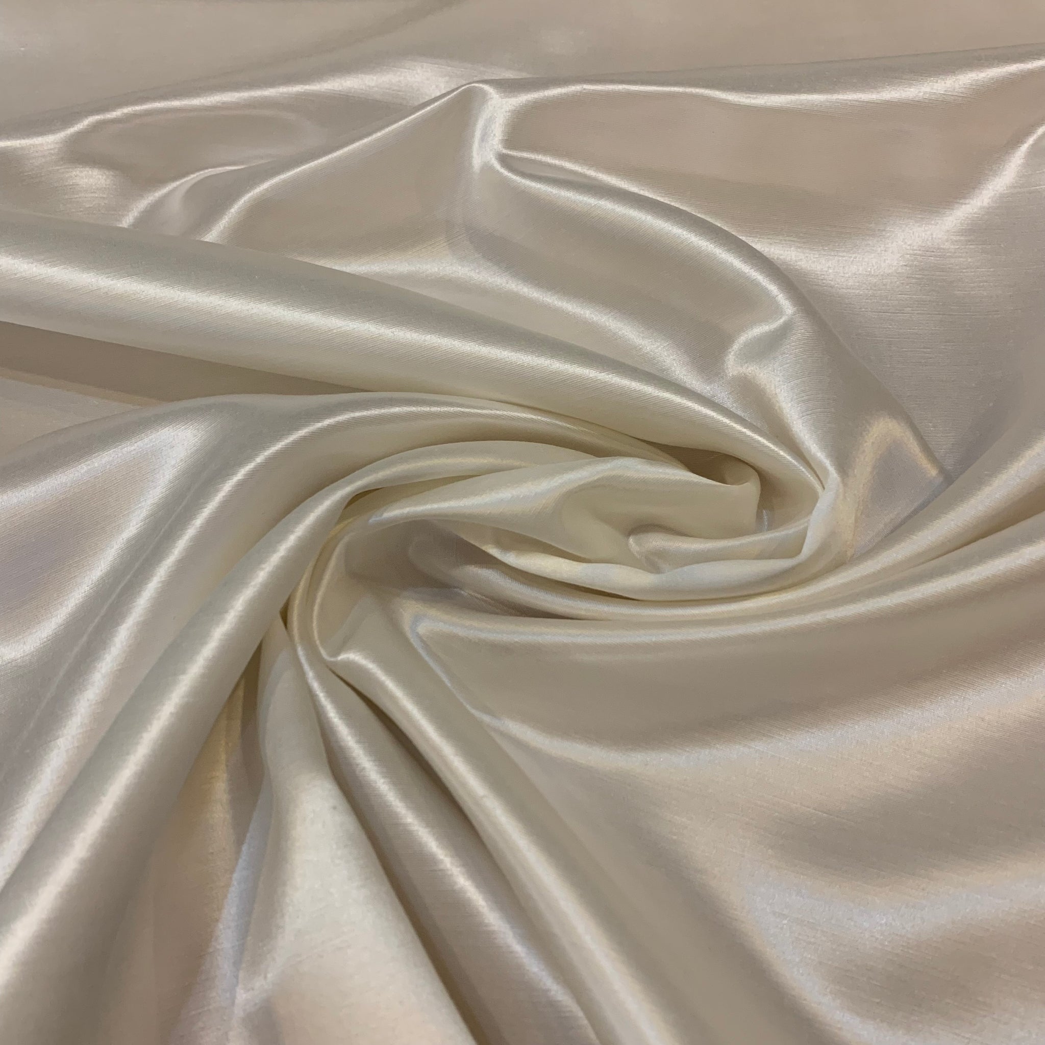 Silk Cotton Charmeuse - Natural White