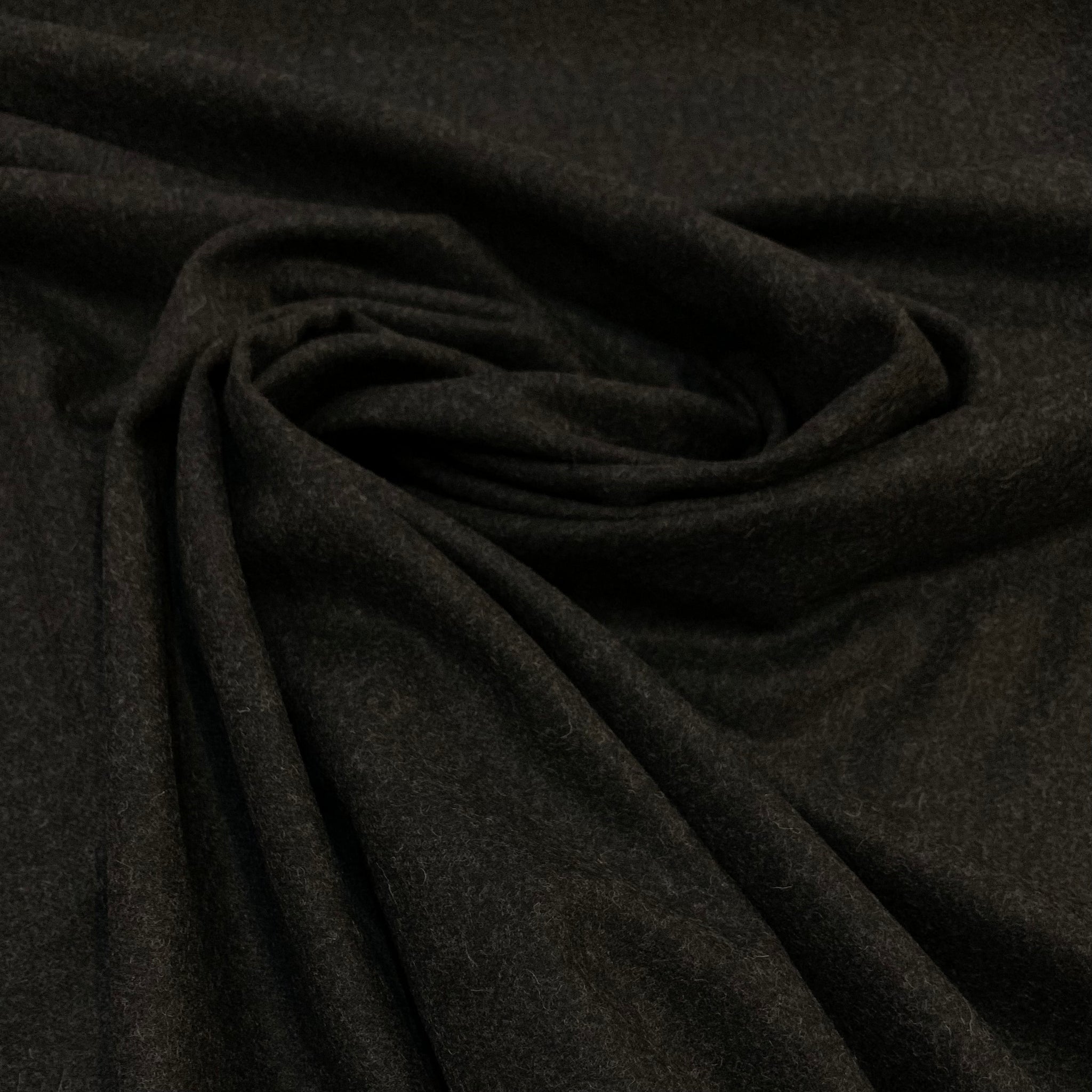 Wool Coating Fabric - Charcoal