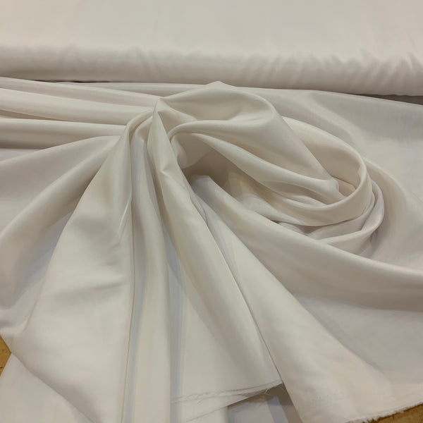 Pongee Polyester Lining - White