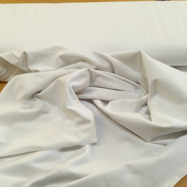 Yoga Cloth Cotton Spandex Stretch Fabric - White