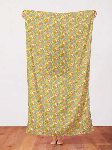 Sunshine Inn Rayon Fabric - Vintage Floral Multi 22727