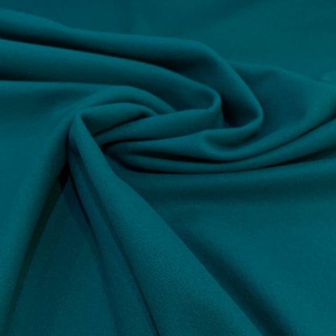 Wool Cashmere Coating Fabric - Teal