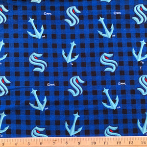 NHL Seattle Kraken Cotton Flannel Fabric