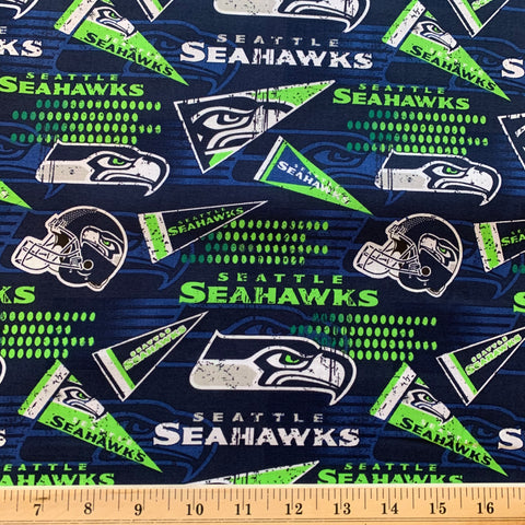 NFL Seattle Seahawks Retro Cotton Fabric